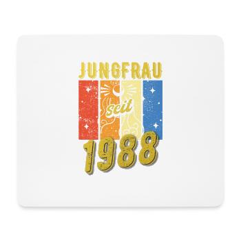 Jungfrau 1988 Sternzeichen Geburtstag - Mousepad (Querformat) - Weiß - Vorne