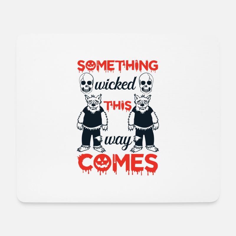 Zombie,Monster,Spuk,Friedhof,Kessel - Mousepad (Querformat) - Weiß