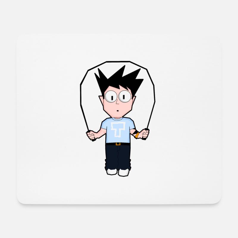FRITZ - Skipping - Mouse Pad (horizontal) - white