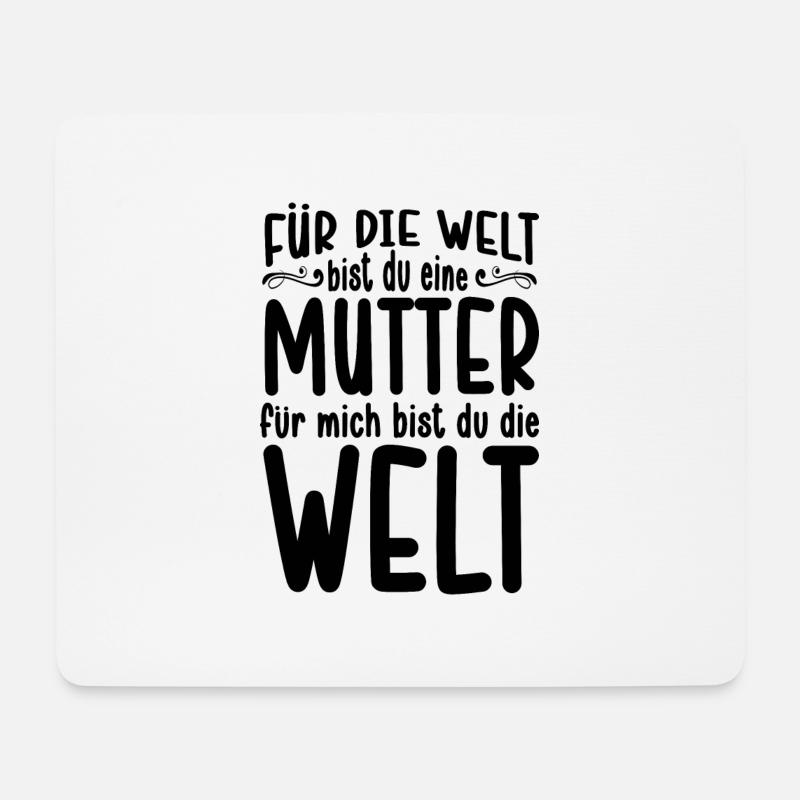 Mutter Spruch Geschenk Mama Muttertag - Mousepad (Querformat) - Weiß