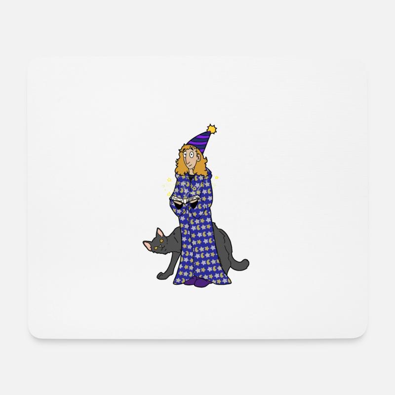 Midnight Magic - Mousepad (Querformat) - Weiß