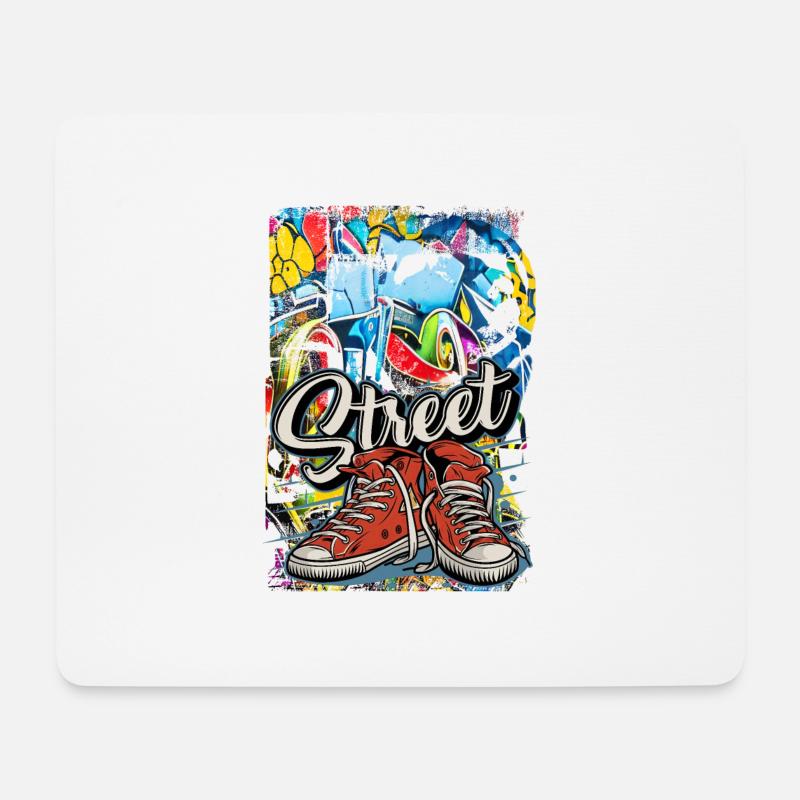 Breakdance Dancing Streetdance Battle Hip Hop - Mousepad (Querformat) - Weiß