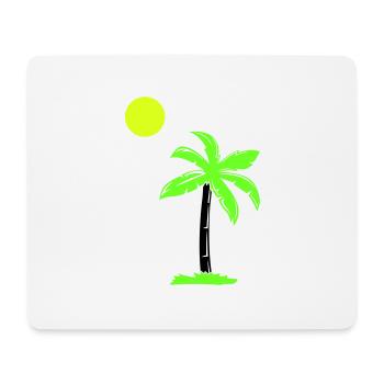 palme - Mousepad (Querformat) - Weiß - Vorne