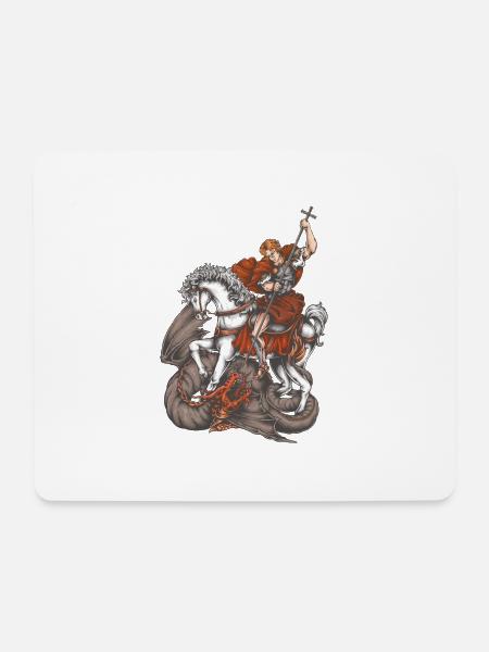 Michael Erzengel Heiliger Christliche Engel Heiliger SNK - Mousepad (Querformat) - Weiß