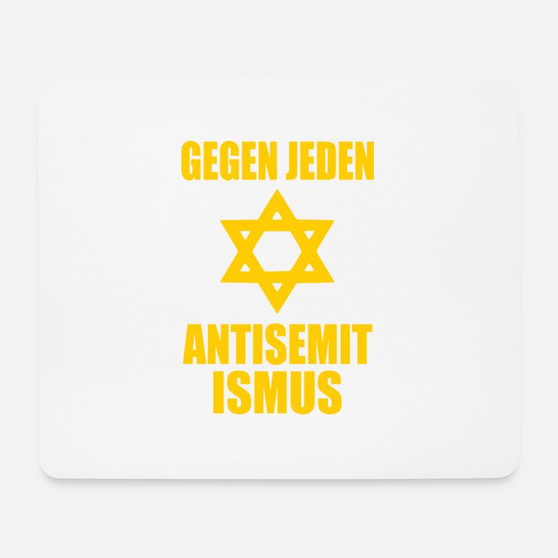 Gegen jeden antisemitismus - Mousepad (Querformat) - Weiß