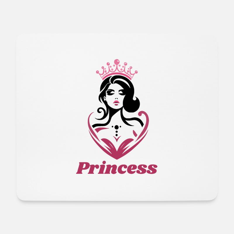 Prinzessin - Mousepad (Querformat) - Weiß