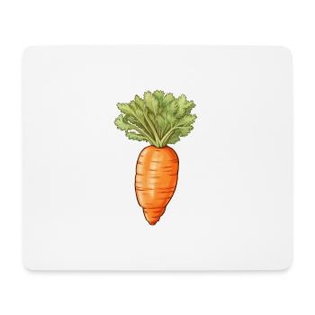 Carrot or carrot - Mouse Pad (horizontal) - white - Front
