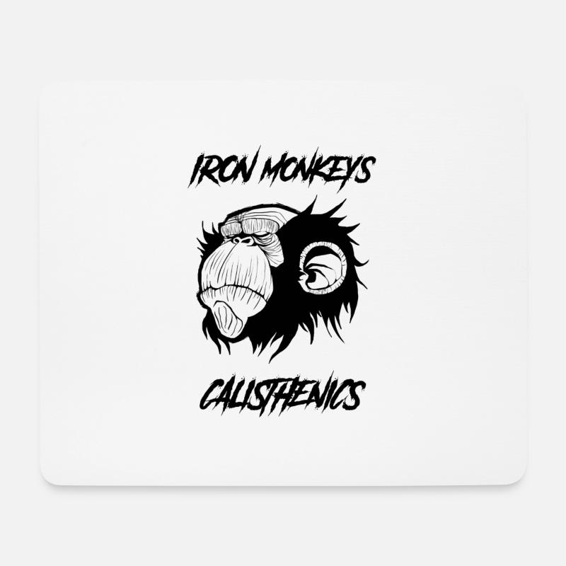 IM CALISTHENICS schwarz - Mousepad (Querformat) - Weiß