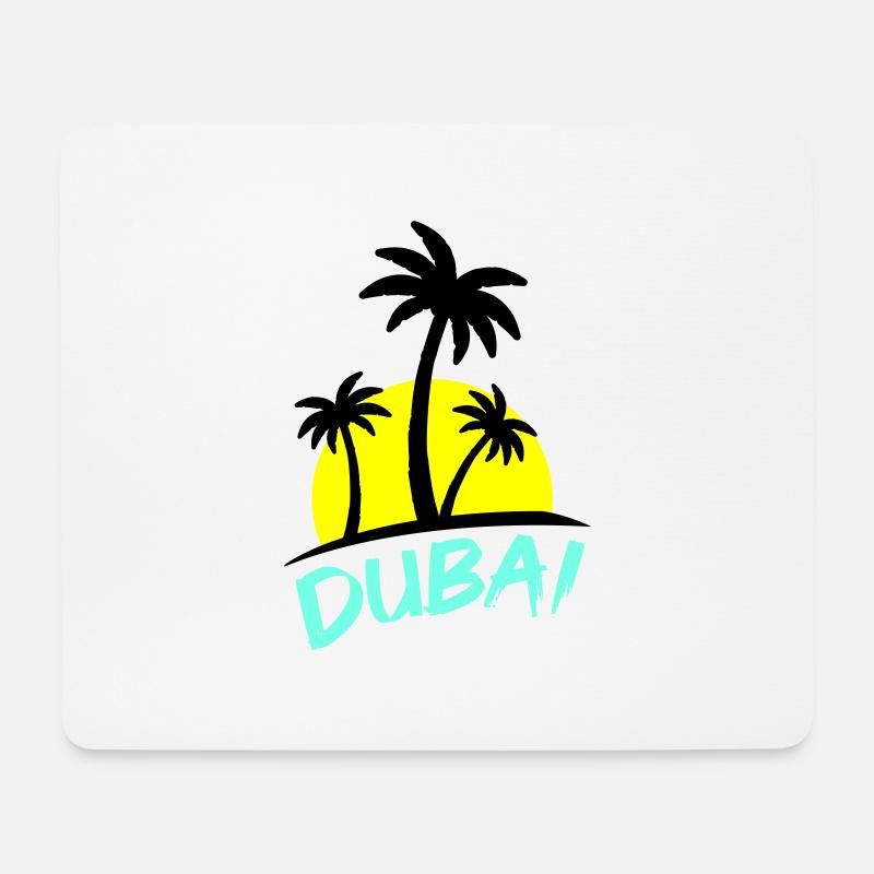 dubai - Mousepad (Querformat) - Weiß