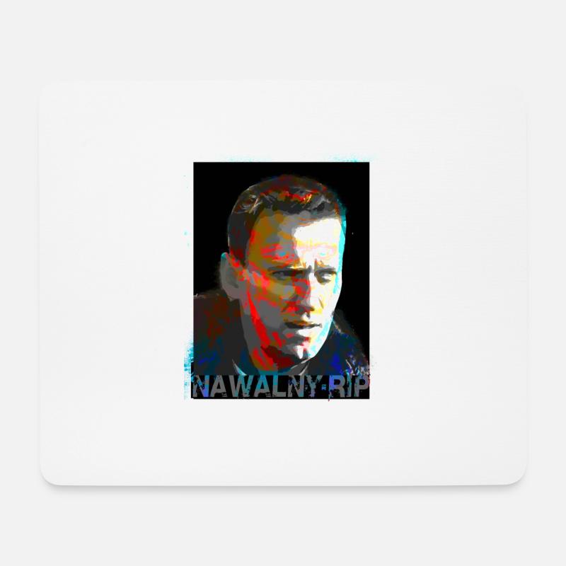 Nawalny,RIP,Graffiti,Malerei - Mousepad (Querformat) - Weiß