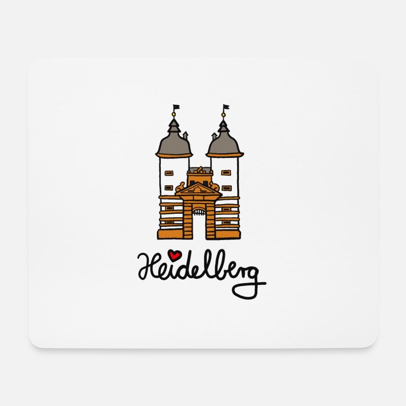 heidelberg - Mousepad (Querformat) - Weiß