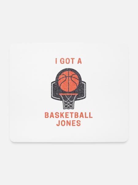 I Got A Basketball Jones Grunge - Mouse Pad (horizontal) - white