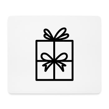 Petite boite cadeau - Tapis de souris (format paysage) - blanc - Devant