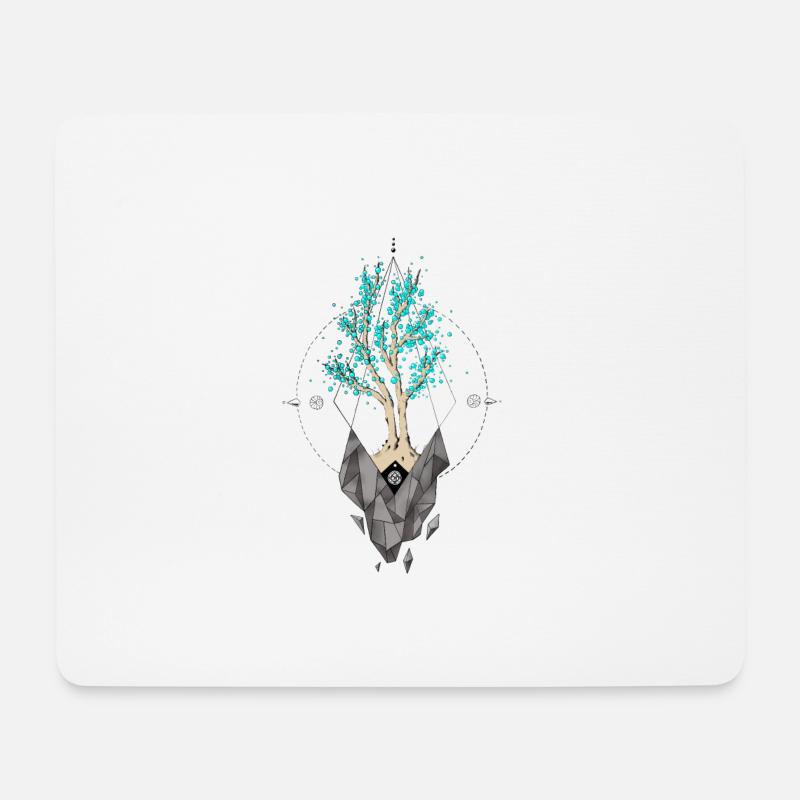 Bubbletree - Mousepad (Querformat) - Weiß