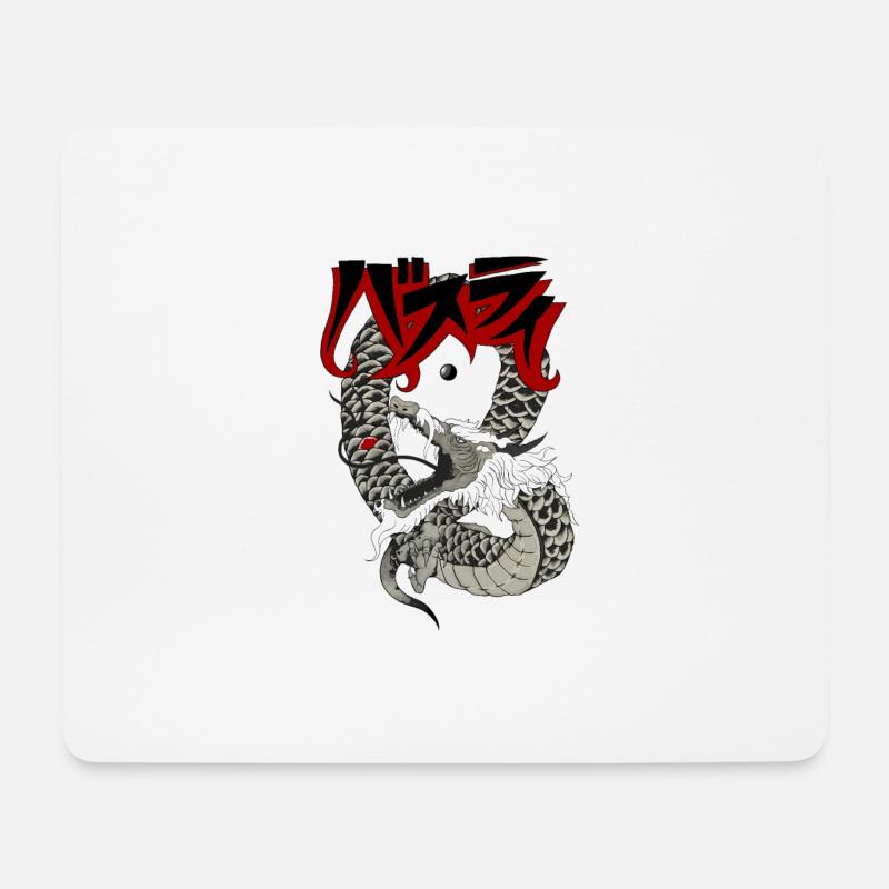 Dragon - Mousepad (Querformat) - Weiß