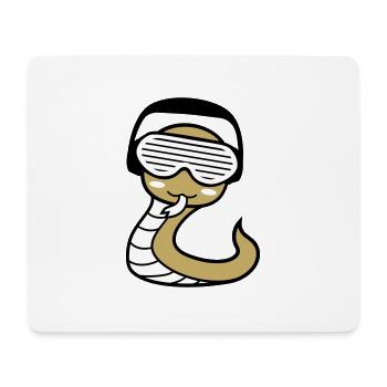 Cute Headphones Party Club Music Fun - Mouse Pad (horizontal) - white - Front