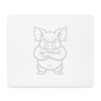 pig animal - Mousepad (Querformat) - Weiß - Vorne