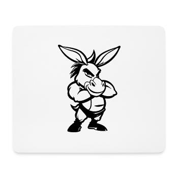 esel comic - Mousepad (Querformat) - Weiß - Vorne