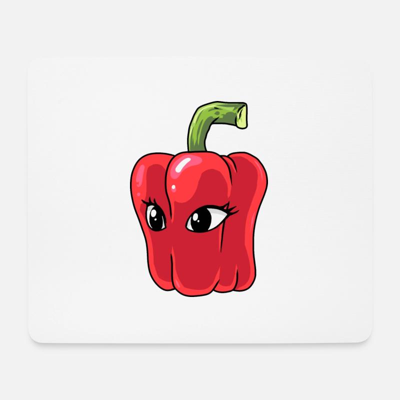 Paprika Chilli Pepperoni Spice - Mouse Pad (horizontal) - white