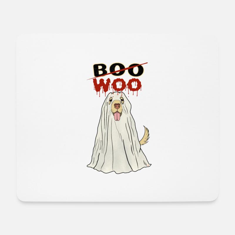 Hunde Geister Verkleidung Haustier Kostüm - Mousepad (Querformat) - Weiß