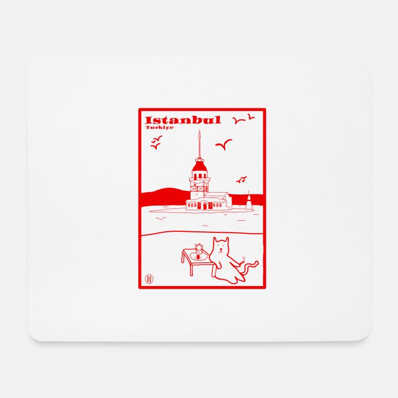 İstanbul, Türkei - Mousepad (Querformat) - Weiß