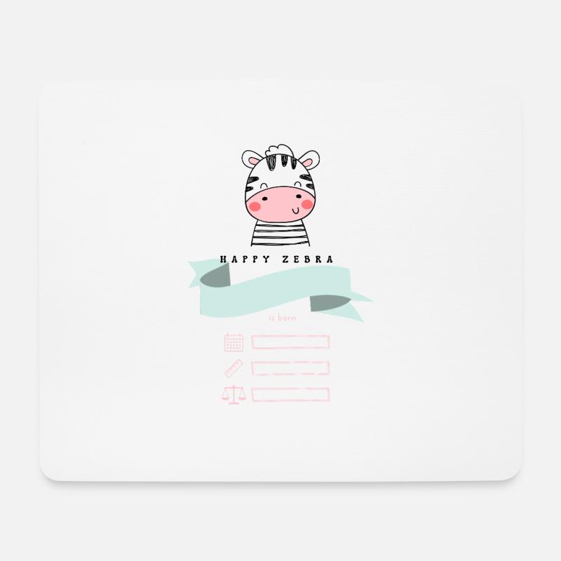 Personalized gift for birth - little girl - Mouse Pad (horizontal) - white
