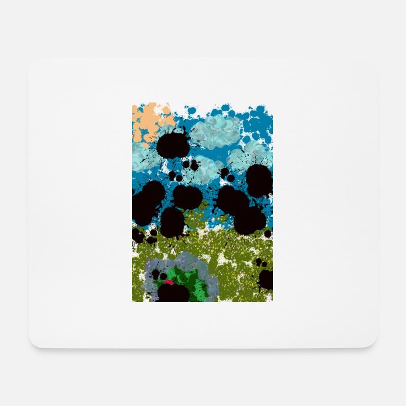 Abstrakter Teich - Mousepad (Querformat) - Weiß