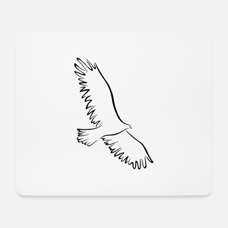 Tänzer der Thermik - Mousepad (Querformat) - Weiß