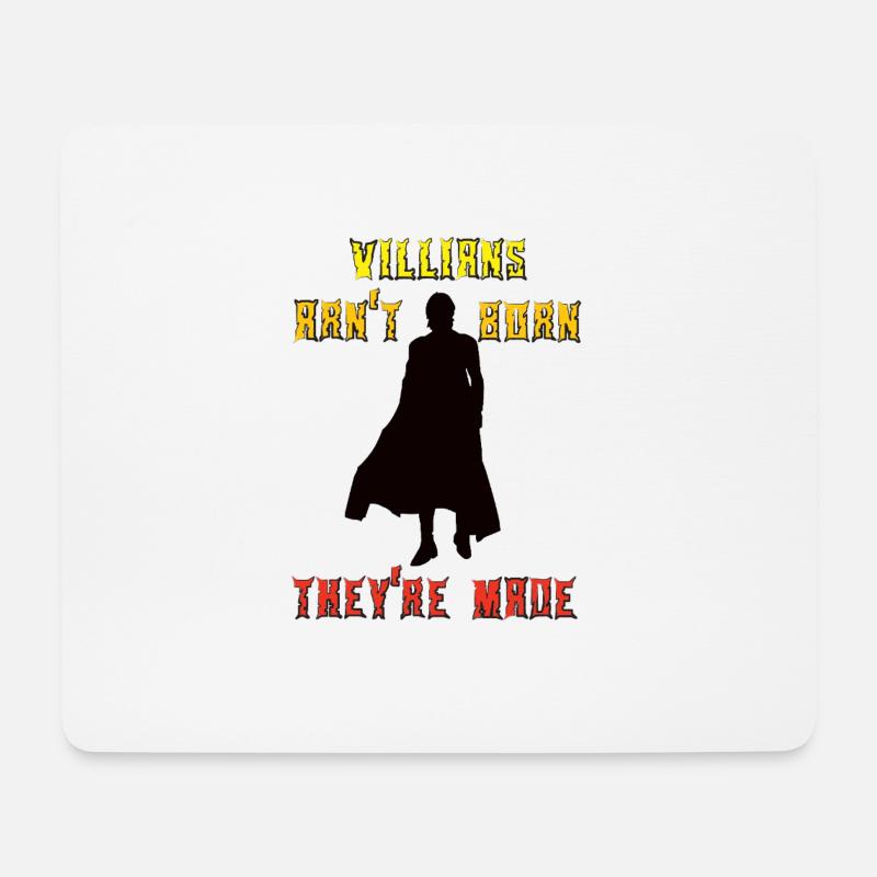 Villians are not born 2 - Mousepad (Querformat) - Weiß