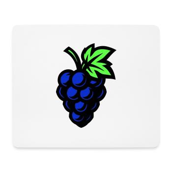 Trauben Symbol Weintrauben - Mousepad (Querformat) - Weiß - Vorne