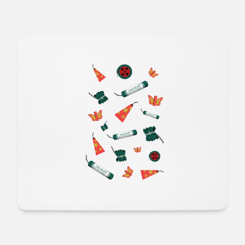 Feuerwerk Sortiment - Mousepad (Querformat) - Weiß