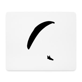gleitschirm klein - Mousepad (Querformat) - Weiß - Vorne