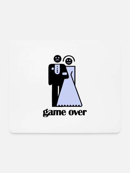 Wedding Game Over - Mouse Pad (horizontal) - white