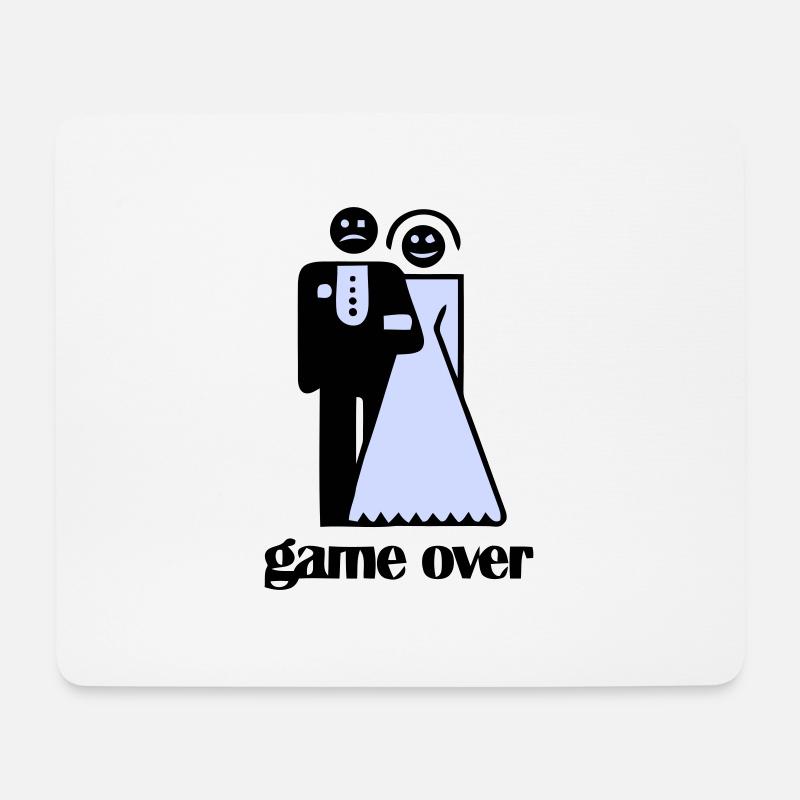Hochzeits-Spiel über - Mousepad (Querformat) - Weiß