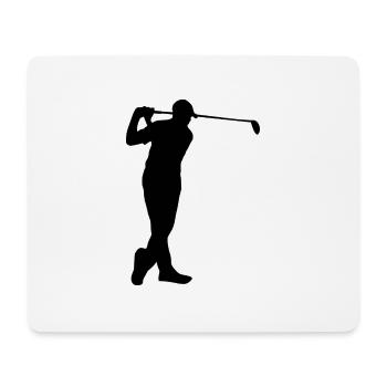 Golf player - Mouse Pad (horizontal) - white - Front