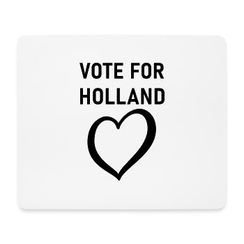Hollande, Pays-Bas, Concours Eurovision de la chanson S10 - Tapis de souris (format paysage) - blanc - Devant