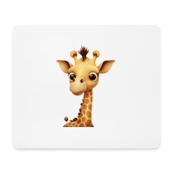 giraffe - Mousepad (Querformat) - Weiß - Vorne