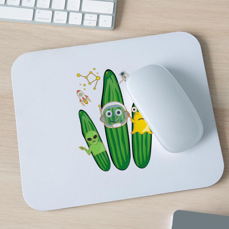 Trio de concombre,Concombre,Concombre,Concombre,Concombre,Concombre,Espace, Alien Tapis de souris (format paysage)