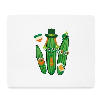 Iren,Ireland,st.patricks day,cucumbers, cucumber - Mouse Pad (horizontal) - white - Front