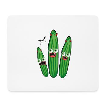 Cucumbers, Vampires, Devil, Halloween,Monsters - Mouse Pad (horizontal) - white - Front