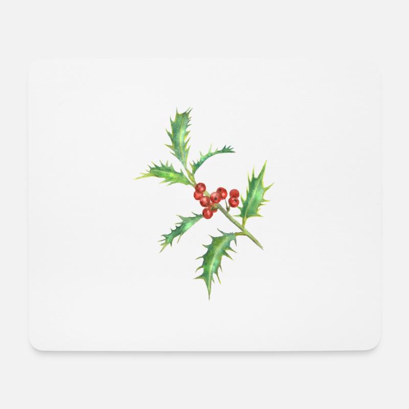 Holly - Mouse Pad (horizontal) - white