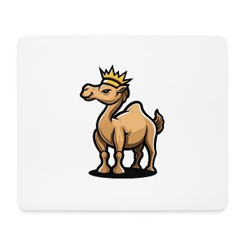 Kamel Comic Krone - Mousepad (Querformat) - Weiß - Vorne