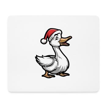 Gans Weihnachten - Mousepad (Querformat) - Weiß - Vorne