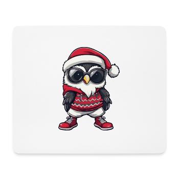Owl Christmas X-Mas - Mouse Pad (horizontal) - white - Front
