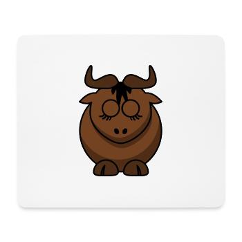 Braunbock Face Design - Mouse Pad (horizontal) - white - Front
