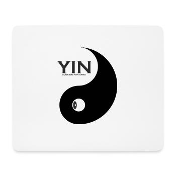YIN sucht nach YANG, wo ist mein Partner - Mousepad (Querformat) - Weiß - Vorne