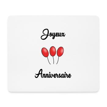 HAPPY BIRTHDAY. HAPPY BIRTHDAY. ANNIVERSARY. - Mouse Pad (horizontal) - white - Front