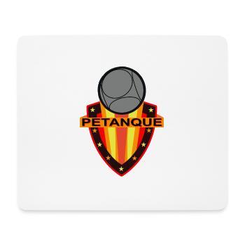 Boule Petanque Logo Emblem Club - Mousepad (Querformat) - Weiß - Vorne