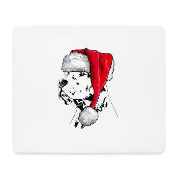 Santa DOGO ARGENTINO Chiens de Noël Wilsigns - Tapis de souris (format paysage) - blanc - Devant