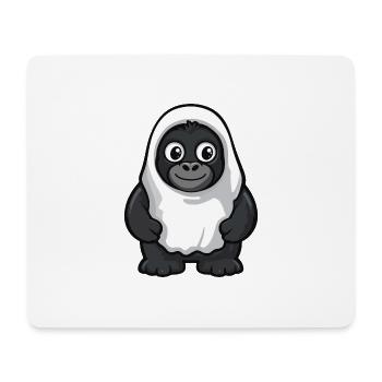 Gorilla Halloween Funny Ghost - Mouse Pad (horizontal) - white - Front